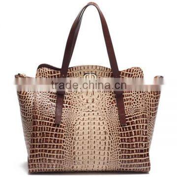 S425-B3147 Hot Sale Genuine Leather Handbag Luxury Crocodile Leather Vintage Bag for Fashionable Women