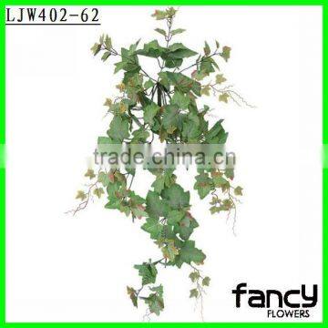 Wall hanging decorative artificial leaves and branches