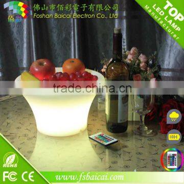 plastic waterproof decoration light up led ice bucket