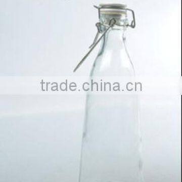 Glass Bottle with Ceramic Clip Lid