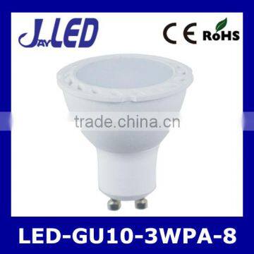 High quality 2835smd led gu10 bulb 3w 240lm