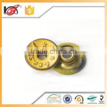 Various of metal trim button made in shishi for jeans