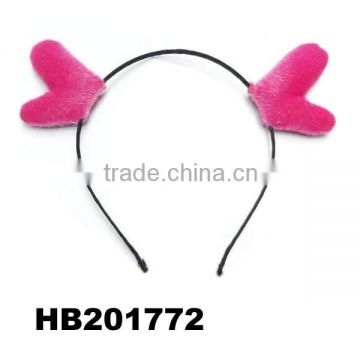 kids warmer fur animal deer ear metal headband