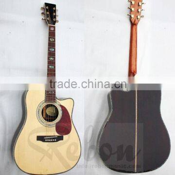 Weifang Rebon D45 cutaway body solid top acoustic guitar