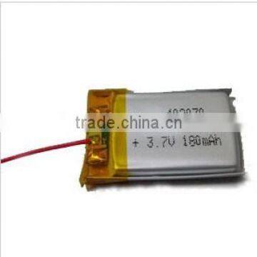 3.7V 180mAh Lithium Polymer Battery 402030