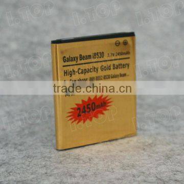 3.7V 2450mAh Gold Battery for Samsung Galaxy Beam i8530 Handyakku, battery supplier