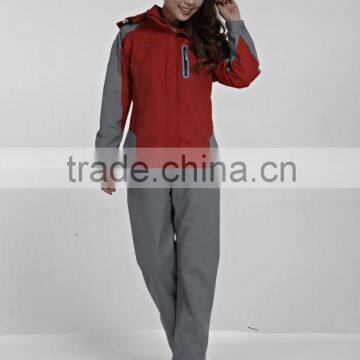 High Quality Softshell Woman Fleece Tech Jacket Red Color photo-6
