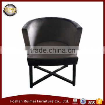 Software cushion armrest cafe chair for restaurant