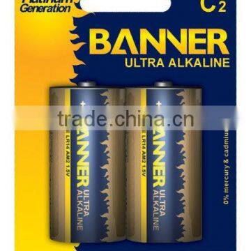 Ultra Alkaline C battery