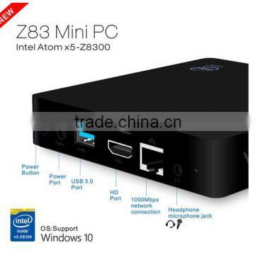Roofull Z83 Smart Mini PC Intel Atom Z8300 Quad Core 2GB/32GB Windows10 OS Bluetooth 4.0 HD2.0 Mini PC photo-3