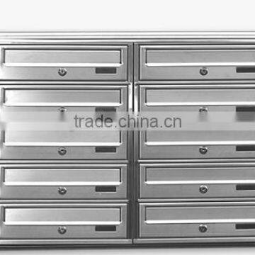 Hot Sale in Germany Market 304 Stainless Steel Apartment Building Mailboxes photo-3