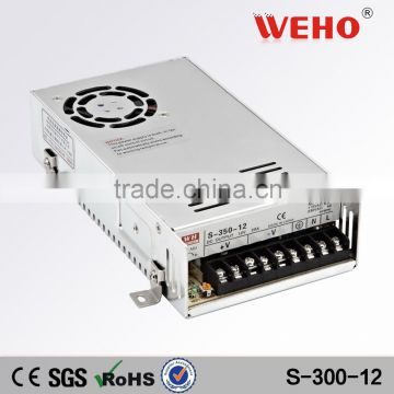 Cooling fan transformer S-300-12 25a 12v ip20 switching power supply