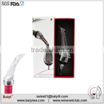 Luxury unique design magic wine decanting pourer with color box