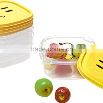 4pcs plastic disposible children lunch box set GL09-4X