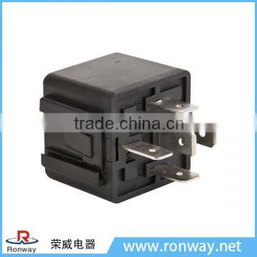 Ronway factory hot selling 12volt 30A 40A SPDT socket 5pin wire harness auto relay