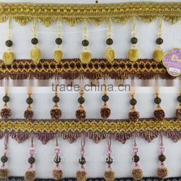 pompon curtain beaded tassel fringe