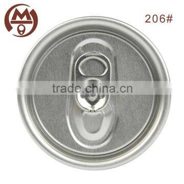 Aluminum soda drink easy open end can lid 206# SOT