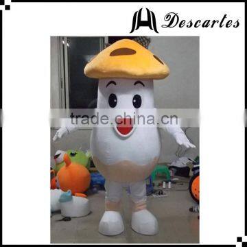 Lovely dress vegetable mushroom mascot costume for sale