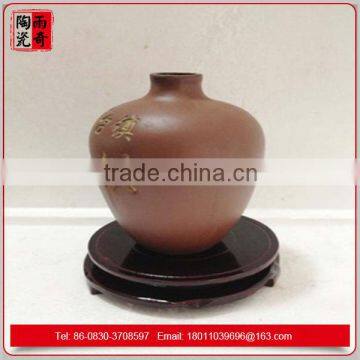 Personal Custom Purple Sand Pottery Ceramic Jar photo-3