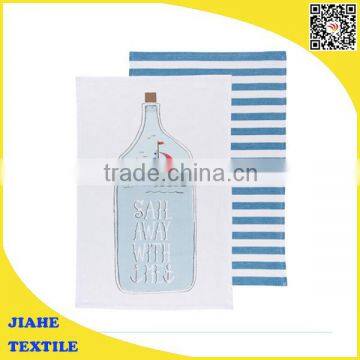 100% cotton printed tea towel kitchen towel AZO free