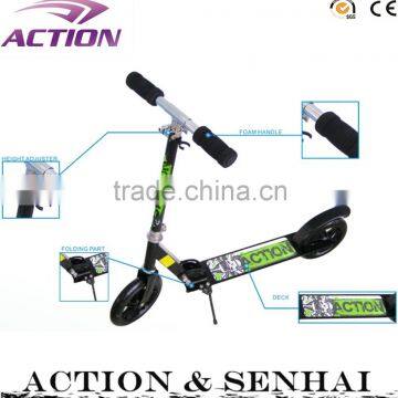 2 big wheels cheap big wheel kick scooter foot pedal kick scooter