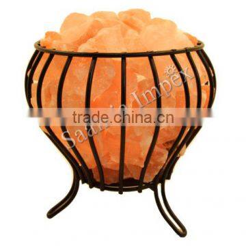 Wrought Iron Salt Basket Bowl