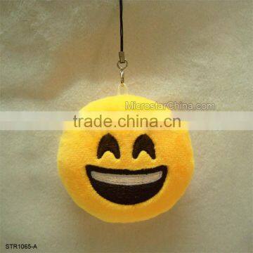 5.5cm Cute Emoji Smiley Emoticon Giggle Key Chain Soft Toy Gift Pendant Bag Accessory Cushion Stuffed Plush Doll