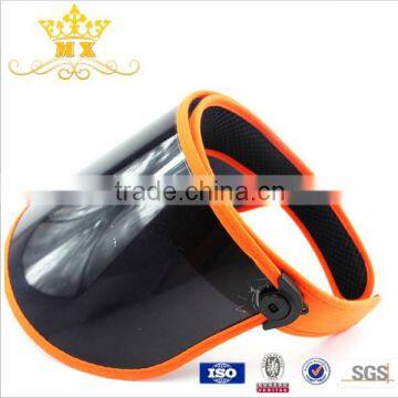 Waterproof plastic sun visor cap