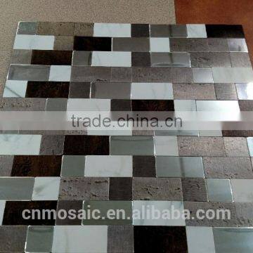 metal mosaic tile for kitchen backsplash/border