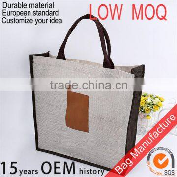 custom screen printed burlap bags wholesale for promotion