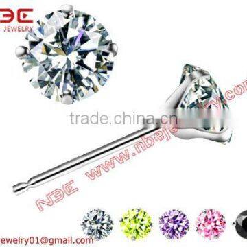 Ready stock fashion silver stud earrings, 925 sterling silver jewelry