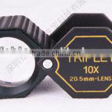 10X20.5 MM Jewelry Triplet Loupe 10x HD amplification jewellery magnifier