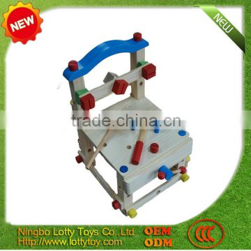 Multi colour wooden baby high chair