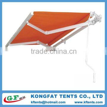 Commercial manual aluminum retractable awning for sale