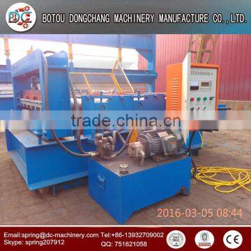 Steel roof curving tile making machine