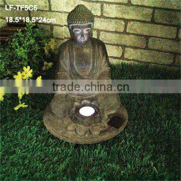 Resin Crafts Solar Buddha Statues Garden Lighting Wholesale photo-3