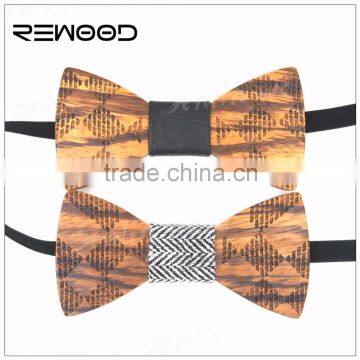 Handmade nature wooden bow tie factory