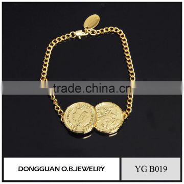 Factory price ladies bracelet models 925 silver gold plated bracelet