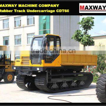 Palm Dumping Carrier Truck for Sale, Sugarcane Dumping Carriage , Wetland Crawler Dumping Truck, CE / ISO / SGS , Model: CDT60