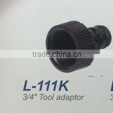 High quality Taiwan made garden lawn sprinkler plastic 3/4" tool adaptor