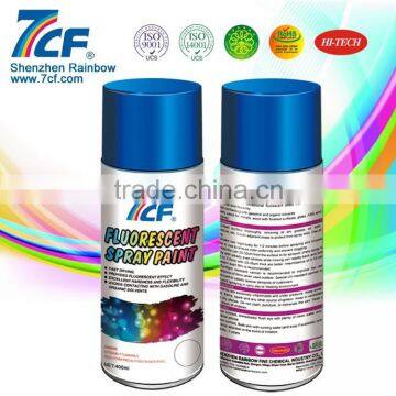 Famous Brand 400ml Acrylic Rainbow Fine Chemical 7CF Fluorescent Spray Paint photo-3