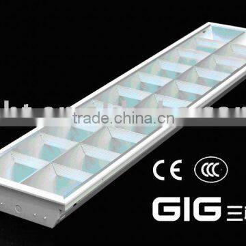 T8 Grille fluorescent lighting fixture