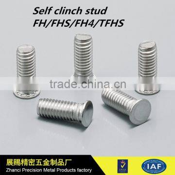 Self clinching studs for sheet metal