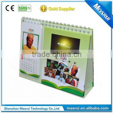 2016 Customized printing & design 4.3 inch 5inch LCD Advertising Video Calendar