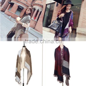 Women Girl Thick Wool Pashmina Stole Scarf Shawl Wraps Warm Winter Autumn