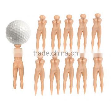 10pcs Novelty Nude Lady Golf Tee Divot Tools Practice Training Golfer Tees