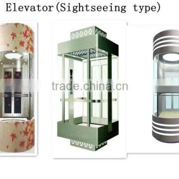 comfortable glass passenger elevator