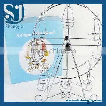 Trade Assurance Household countertop metal cake stand/gold wedding cake holder display rack