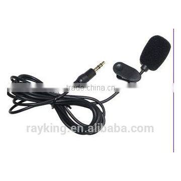 Manufacturer Omni-directional Lapel Microphone , Professional Clip-on Microphone , 3.5 mm Plug Lavalier Microphone