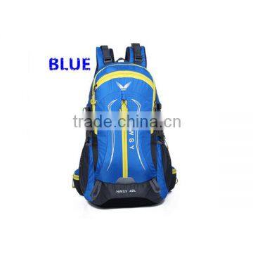 blue waterproof backpack with custom logo